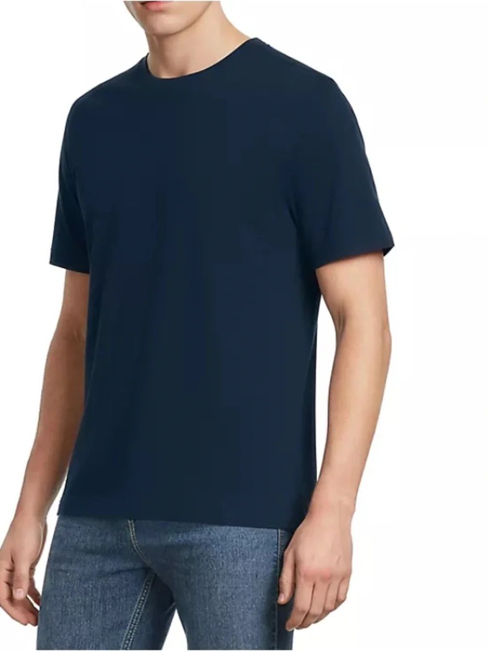 LANDS’ END Men's Short Sleeve Super Tee, Navy, Size XL, NWT